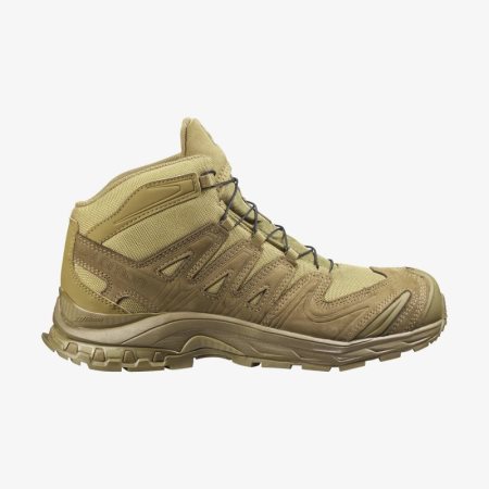 Salomon XA FORCES MID Mens Tactical Boots Brown UK RQMK